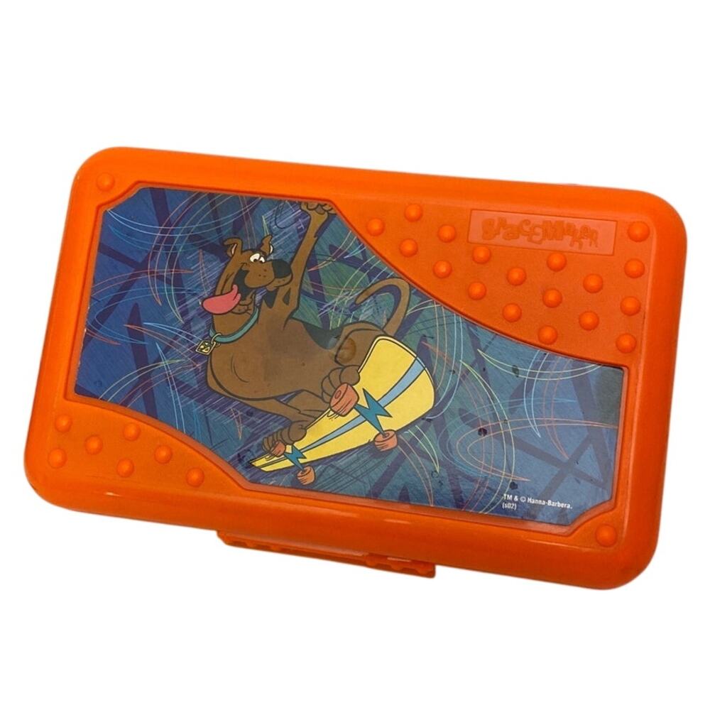 Vintage Scooby-Doo Skateboard SpaceMaker Pencil Box Plastic Case Hanna-Barbera